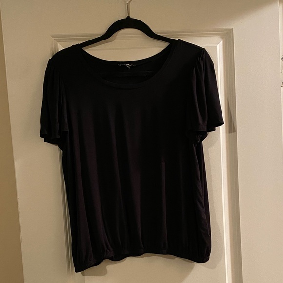 Express Tops - Express Classic Black Short Sleeve Top